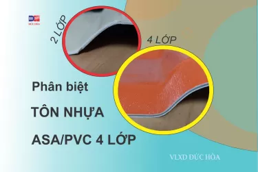 Cách nhận biết Tôn Nhựa ASA/PVC 4 lớp